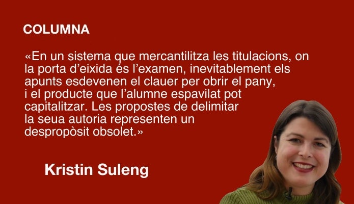 El negoci de l’alumne