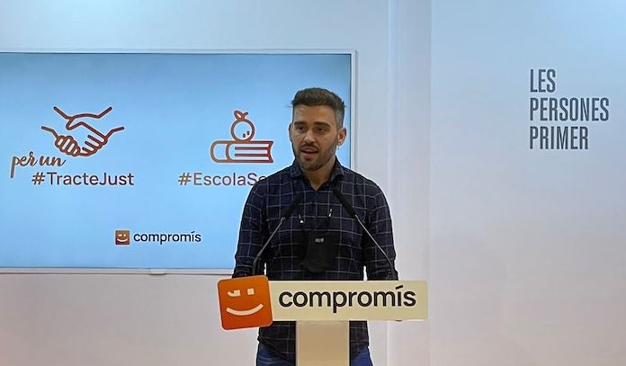 El síndic de Compromís a les Corts, Fran Ferri