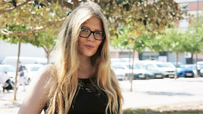 La coordinadora i portaveu de Decidim, Zahia Guidoum | Foto Daniel Martín