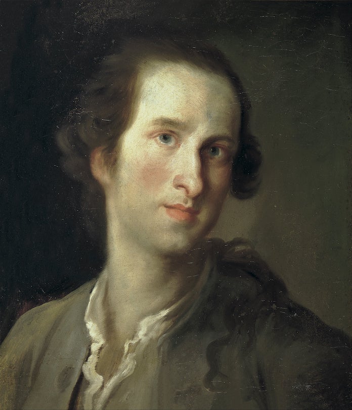 Mariano Salvador Maella, «Autoretrat» (detall), 1758-1765