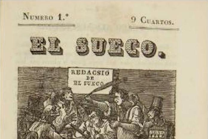 Tal dia com hui del 1847 es va publicar el primer número del periòdic «El Sueco», dirigit per Bernat i Baldoví