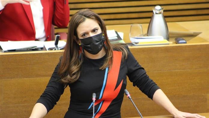 La diputada de Compromís a les Corts Mònica Àlvaro