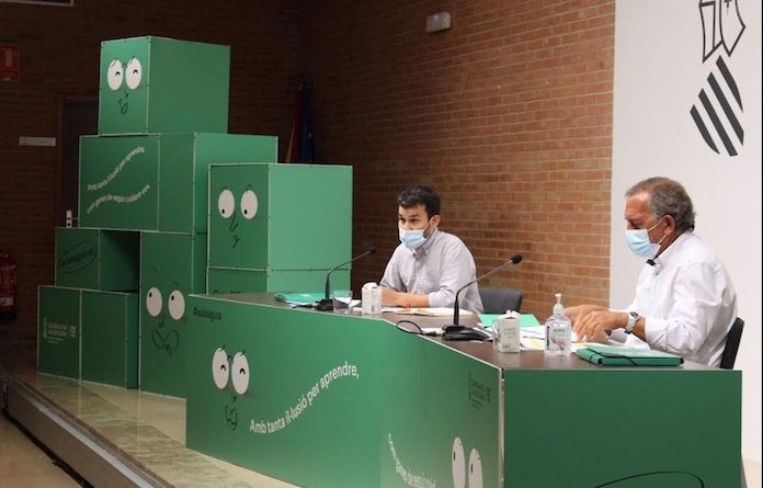 El conseller d'Educació, Vicent Marzà, i el secretari autonòmic d'Educació, Miguel Soler | GVA