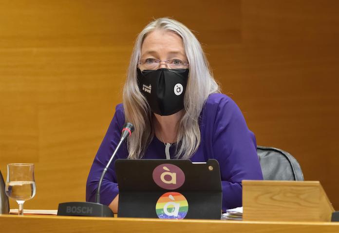 La presidenta en funcions de la Corporació Valenciana de Mitjans de Comunicació (CVMC), Mar Iglesias | Inma Caballer | Les Corts