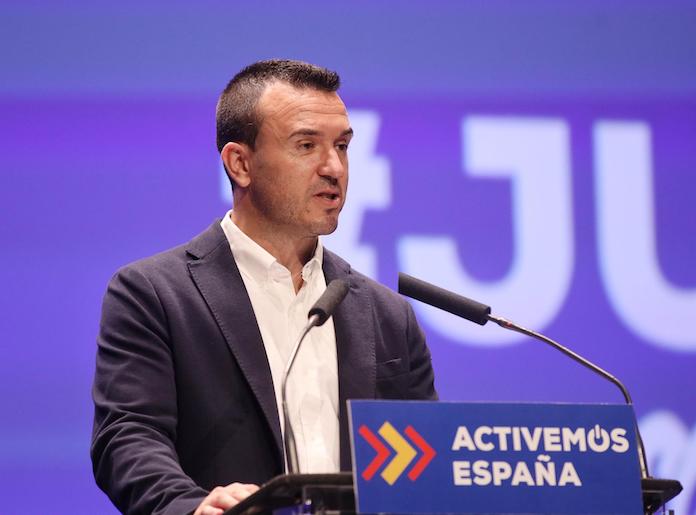Vicente Mompó durant l'acte de clausura del XV Congrés del PP de València, el 25 de juliol del 2020 | Enrique Palomares | EP
