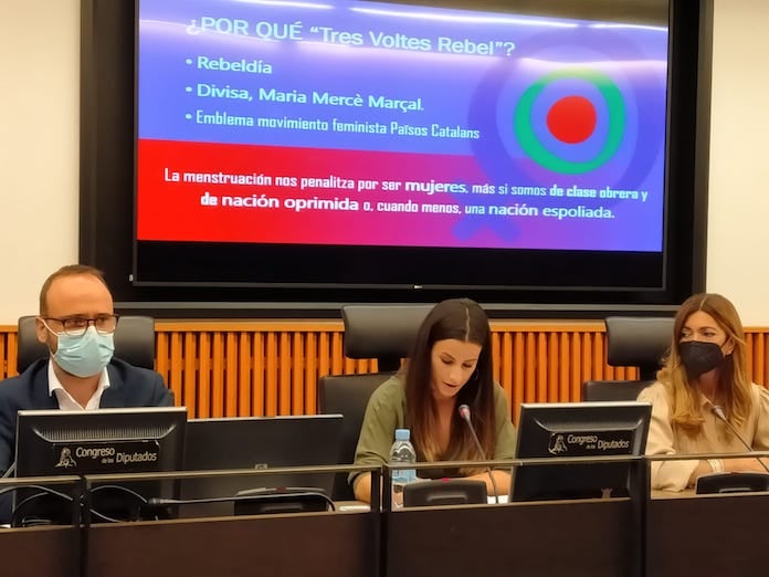 Josep Barberà, Maria Pérez i Elo Chamorro al Congrés dels diputats