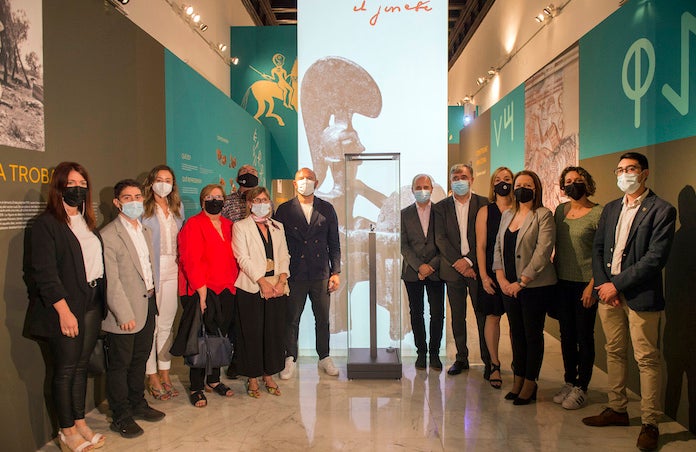 El president de la Diputació, Toni Gaspar, presenta l'exposició que commemora els 90 anys de la troballa de la figura