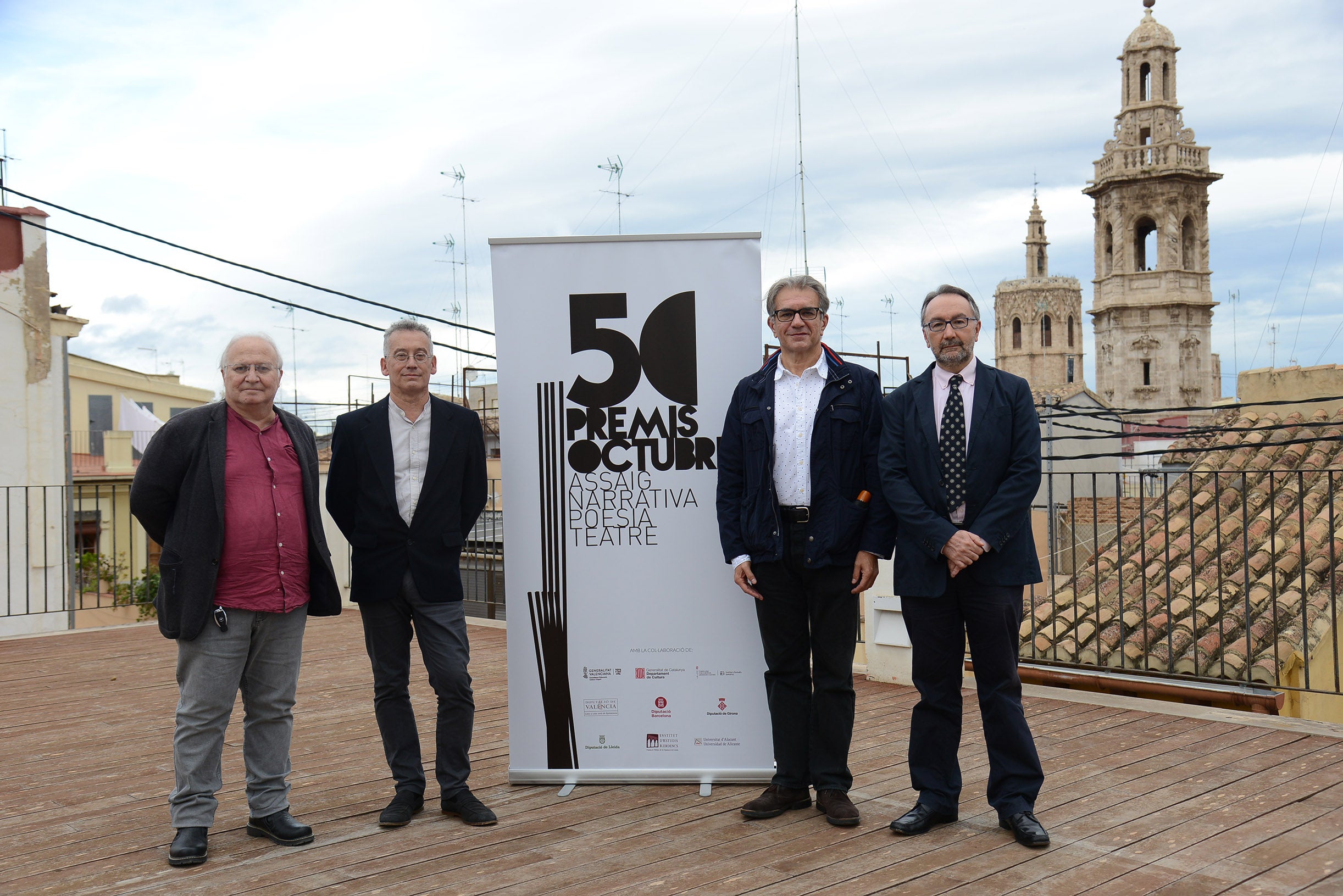 D'esquerra a dreta, Ricard Ripoll, Rafael Fabregat, Pedro Montalbán-Kroebel i Gabriel Ensenyat