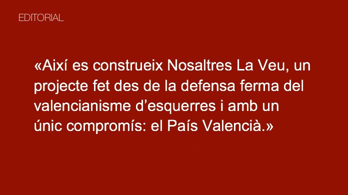 Amb el País Valencià com a únic compromís
