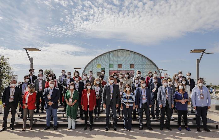Dirigents del PSOE abans del 40é Congrés Federal que se celebra a València aquest cap de setmana | Rober Solsona | EP