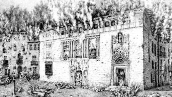 Crema de Xàtiva el 1707