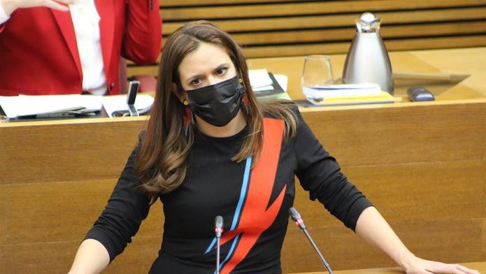 La diputada de Compromís a les Corts Mònica Àlvaro