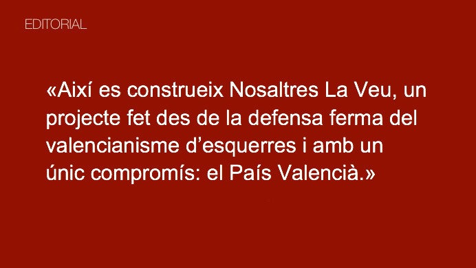 Amb el País Valencià com a únic compromís