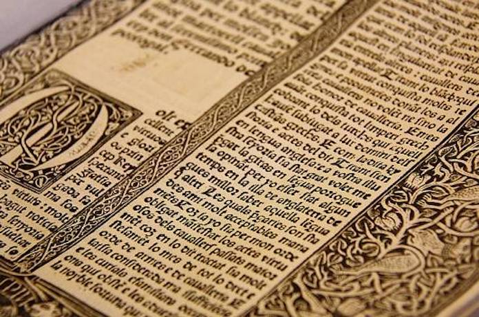 Només es conserven tres incunables del «Tirant lo Blanc» al món: el de la Biblioteca Històrica de la Universitat de València, el de la British Library i el de la Hispanic Society of America | ACN