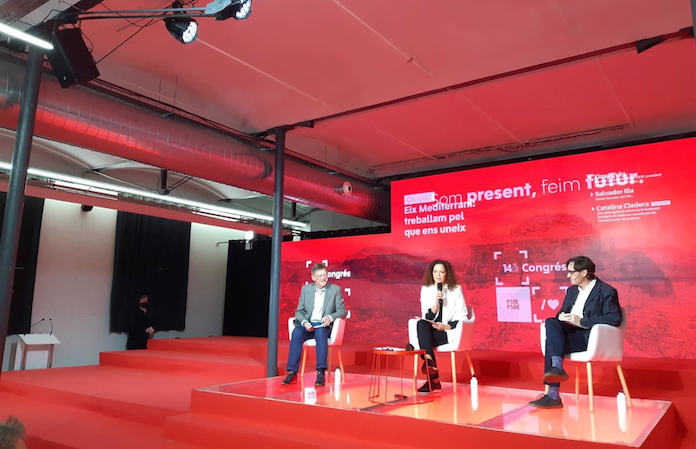 El secretari general del PSPV i president de la Generalitat Valenciana, Ximo Puig, i el primer secretari del PSC, Salvador Illa | EP