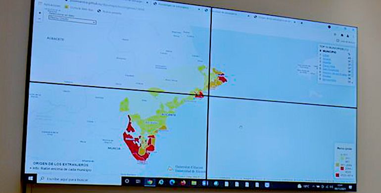 Presenten una web amb mapes interactius sobre residents estrangers a les comarques del sud del País Valencià