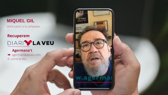 NLV agraeix el suport de Miquel Gil a la campanya #RecuperemDiariLaVeu