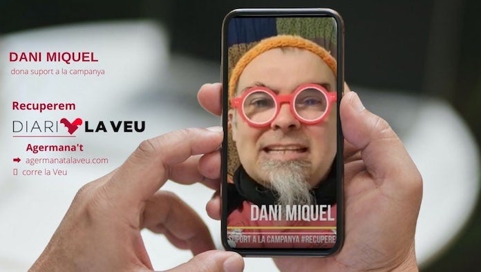 NLV agraeix el suport de Dani Miquel a la campanya #RecuperemDiariLaVeu