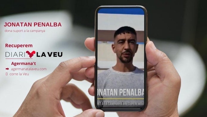 NLV agraeix el suport de Jonatan Penalba a la campanya #RecuperemDiariLaVeu