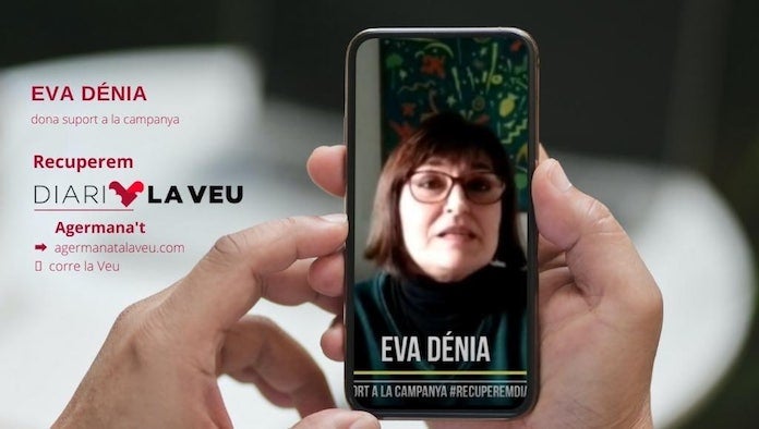 NLV agraeix el suport d'Eva Dénia a la campanya #RecuperemDiariLaVeu