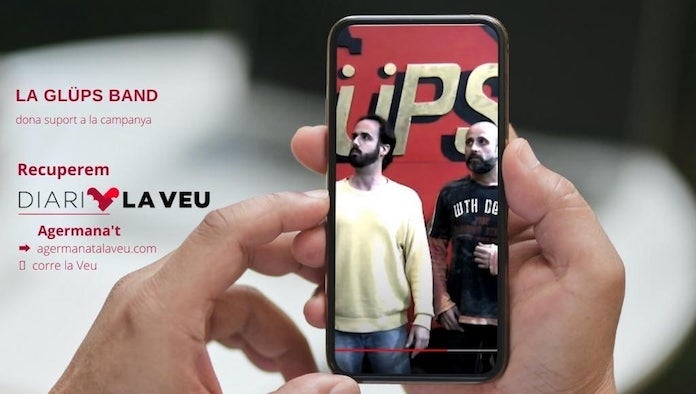 NLV agraeix el suport de La Glüps Band a la campanya #RecuperemDiariLaVeu