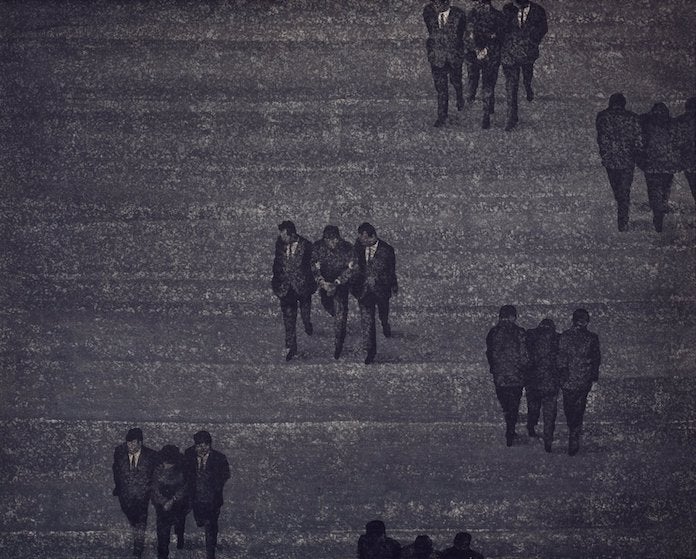 Juan Genovés, «Presos políticos» (detall), 1973 | Fundació Bancaixa