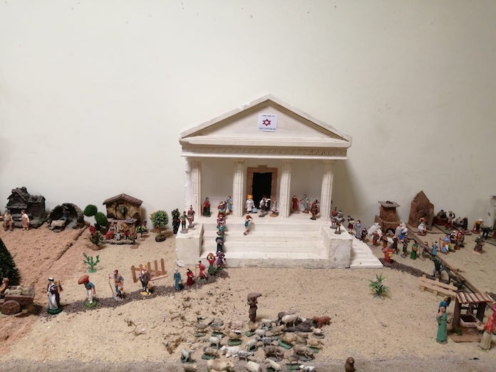 El palau d'Herodes convertit en pavelló de vaccinació al Betlem del Casal Jaume I de Vila-real