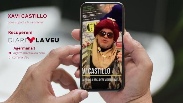 NLV agraeix el suport de Xavi Castillo a la campanya #RecuperemDiariLaVeu