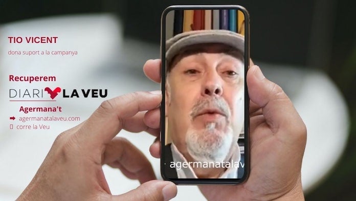 NLV agraeix el suport de Joanvi Cubedo, el Tio Vicent, a la campanya #RecuperemDiariLaVeu