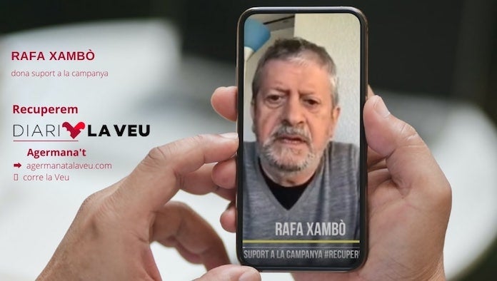 NLV agraeix el suport de Rafa Xambó a la campanya #RecuperemDiariLaVeu