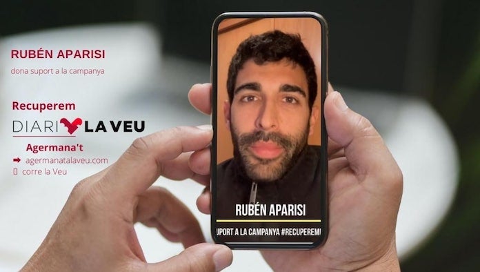 NLV agraeix el suport de Rubén Aparisi a la campanya #RecuperemDiariLaVeu