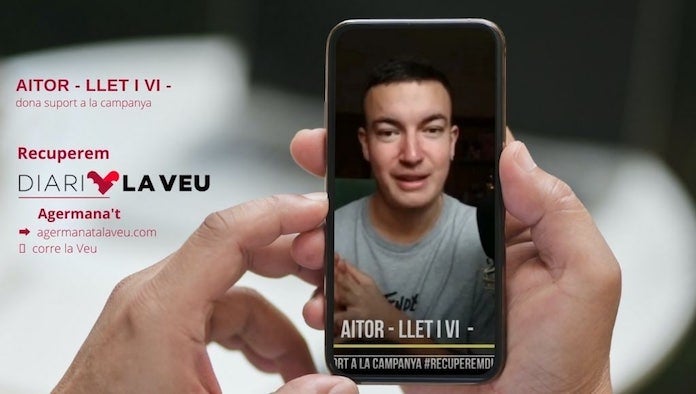 NLV agraeix el suport d'Aitor Muñoz, creador del canal Llet i Vi, a la campanya #RecuperemDiariLaVeu