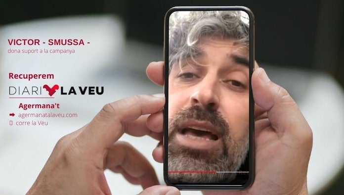 NLV agraeix el suport de Víctor Delgado, del grup Smussa, a la campanya #RecuperemDiariLaVeu