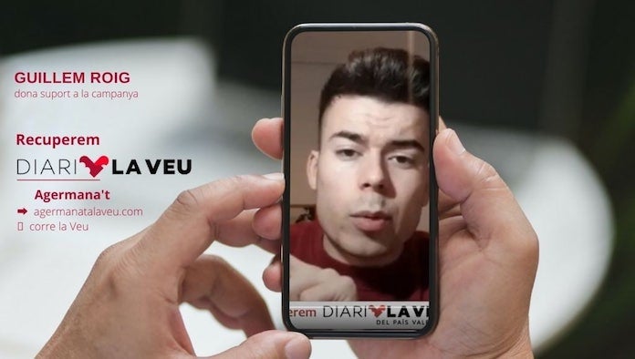NLV agraeix el suport de Guillem Roig a la campanya #RecuperemDiariLaVeu