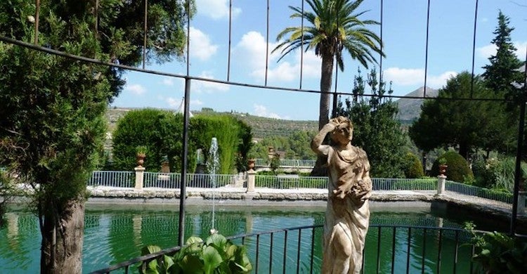 El Jardí de Santos. L'estany des de la pèrgola | SC | NLV