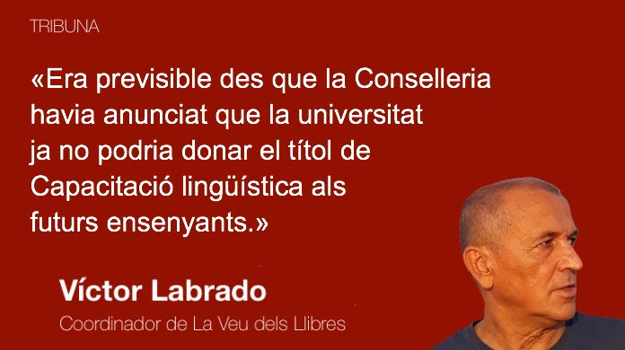 També a la universitat, el valencià comença a recular