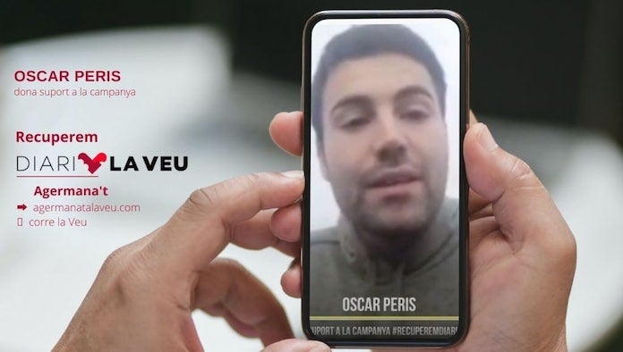 NLV agraeix el suport d'Òscar Peris a la campanya #RecuperemDiariLaVeu
