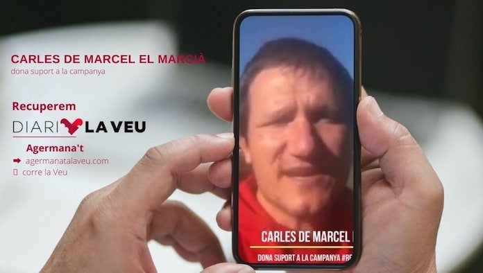 NLV agraeix el suport de Carles, de Marcel el Marcià, a la campanya #RecuperemDiariLaVeu