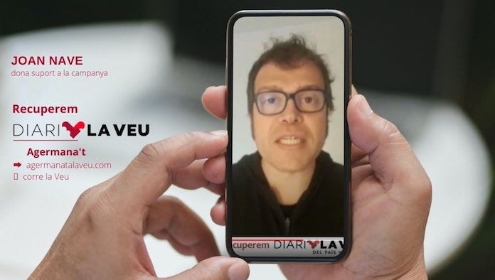 NLV agraeix el suport de Joan Nave a la campanya #RecuperemDiariLaVeu