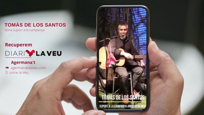 NLV agraeix el suport de Tomàs de los Santos a la campanya #RecuperemDiariLaVeu