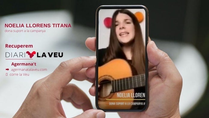 NLV agraeix el suport de Noelia Llorens «Titana» a la campanya #RecuperemDiariLaVeu