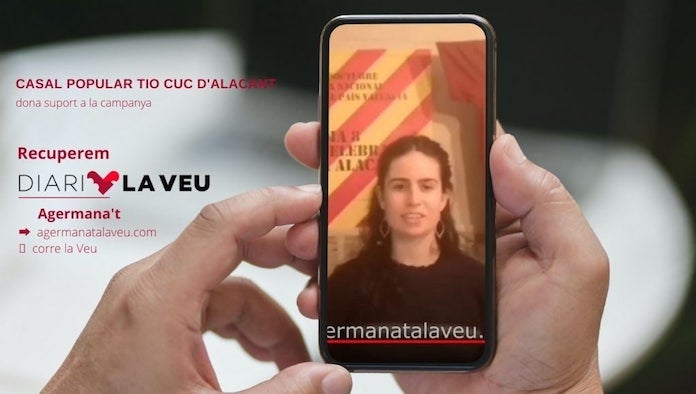NLV agraeix el suport del Casal Popular Tio Cuc d'Alacant a la campanya #RecuperemDiariLaVeu