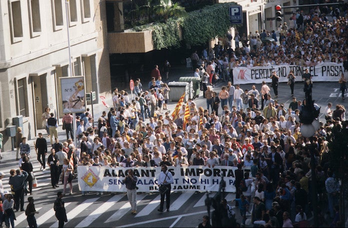 Manifestació a València, el 6 de maig del 1995 | El Temps