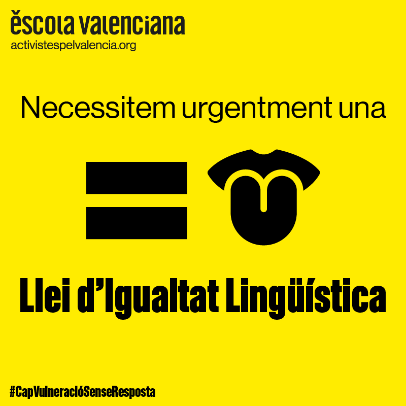 L’Oficina de Drets Lingüístics d'Escola Valenciana registra una vulneració lingüística al dia en 2022