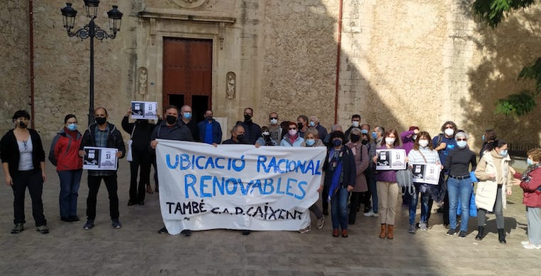 Concentració a Carcaixent (la Ribera Alta)