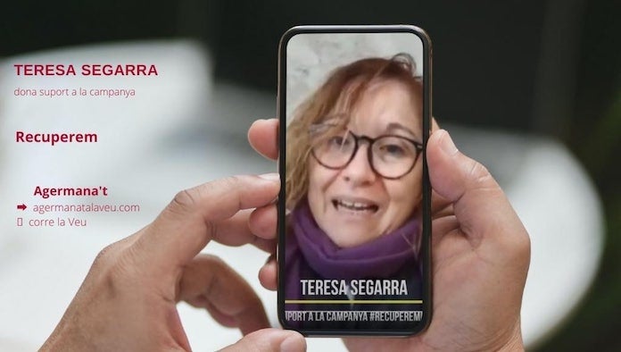NLV agraeix el suport de Teresa Segarra a la campanya #RecuperemDiariLaVeu
