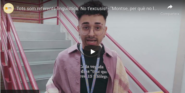 Una campanya anima els docents a ser bons referents lingüístics [Vídeo]