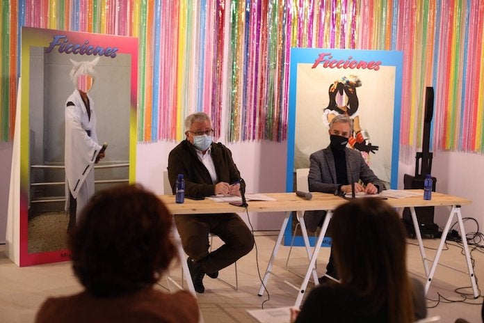 El regidor de Cultura de l'Ajuntament d'Alacant, Antonio Manresa, i el director del Consorci de Museus, José Luis Pérez Pon