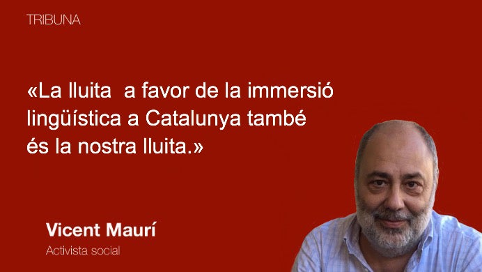 A favor de la immersió lingüística