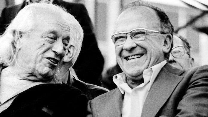 Santiago Carrillo i Rafael Alberti, dos històrics del PCE | Viquipèdia